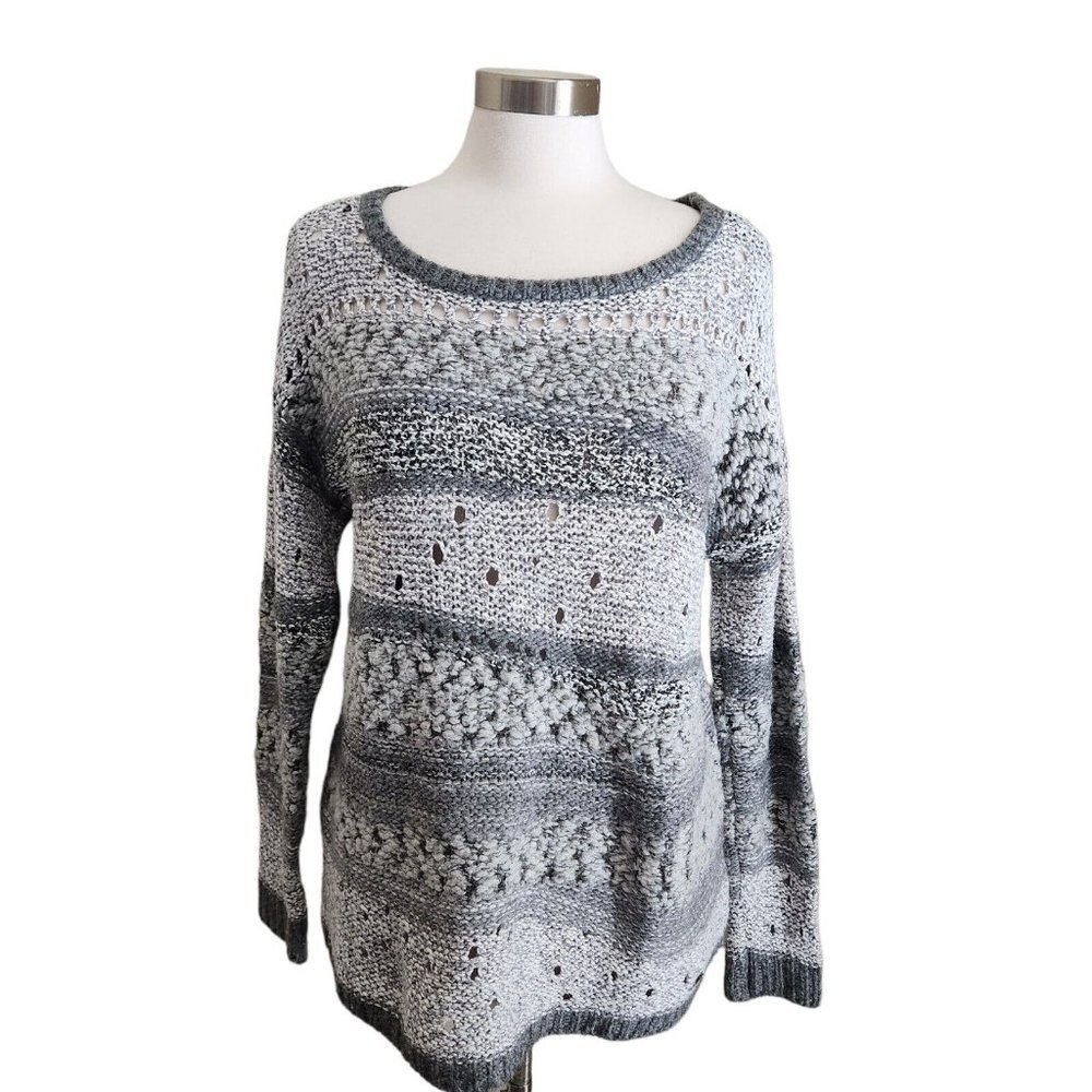 Abercrombie & Fitch‎ Sweater Womens  Small Knit Gray Cotton Wool Blend